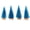 Blue, variant on 4 PCS Mini Christmas Trees, Artificial Christmas Tree Bottle Brush Trees Christmas, Sisal Snow Trees with Wooden Base for Christmas Decor Christmas Party Home Table Craft green 2