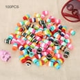 thumbnail image 4 of Cuentas para trenzas de cabello BuyWeek 100 piezas de resina colorida ajustable, 4 of 9