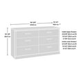 thumbnail image 4 of Sauder Aspen Post 6-Drawer Dresser in Prime Oak Finish, 4 of 8