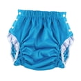 thumbnail image 2 of Pañal de tela reutilizable unisex para adultos, con apertura lateral, lavable, ajustable, con broches, para nadar, para personas mayores, ligero Azul XXL, 2 of 8