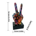 thumbnail image 2 of Hand Sculpture, Unique Hand Resin Statue, Abstract Art Sculpture Colorful Thumbs Peace Figurines, Acting Signal Table Sculpture for Shelf Desk, 2 of 9