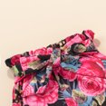 thumbnail image 6 of Dooleck Baby Girl Summer Clothes Infant Ribbed Ruffle Bodysuit Floral Shorts Outfit, 6 of 8