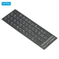 thumbnail image 3 of Uxcell Arabic Keyboard Stickers Universal Keyboard Cover Frosted, Black Background White Lettering 6 Pack, 3 of 6