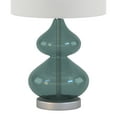 thumbnail image 5 of 510 Design Ellipse Contemporary Glass and Fabric Table Lamps in Blue (Set of 2), 5 of 11