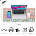 thumbnail image 5 of Long Mouse Pads for Desk,Pink Pioneer Flower Striped Pattern Desk Mats on Top Of Desks, Desk Mouse Pad Extra Large with 3mm Non-Slip Base and Stitched Edge for Gaming,Office,Work,Home 35.4"x15.7", 5 of 6