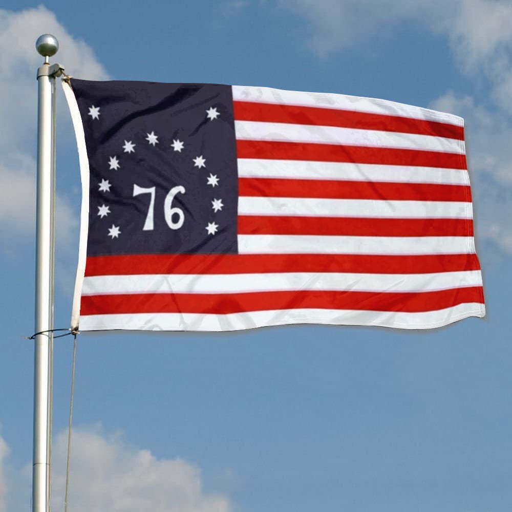 Double Sided Bennington 1776 Flag Betsy Ross Flags 3ply Polyester United States 3x5 FT Indoor Outdoor Banner