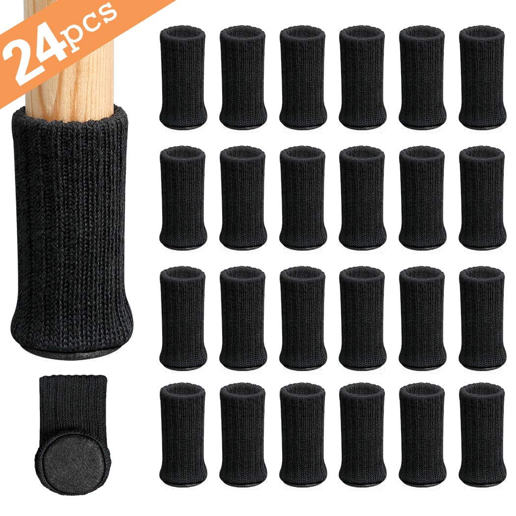 Amerteer Chair Leg Socks, 24 Pcs Furniture Socks Chair Leg Floor