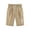 Khakiâ‘ , variant on Dvprdro Girls Solid Bermuda Shorts Elastic Drawstring High Waist Straight Leg Casual Playwear with Side Pockets