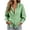 Green, variant on GZMOALH Women's Striped Button Down Long Sleeve Shirt with Back Tie and Shaped Waist