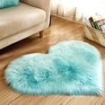 thumbnail image 2 of Heart Shape Faux Fur- Rug Bedroom Fluffy- Shaggy Area Rugs Sheepskin Fuzzy Rug Carpets Throw Shag Rug Sofa Decor Floor Mat Plush, 2 of 6