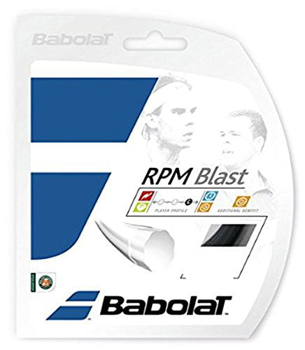 Free UK P&P 12M 1.25mm / 17G Black Babolat RPM Blast Tennis String 