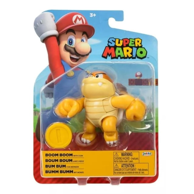 Figura de acción Super Mario Boom Boom con moneda 10 cm