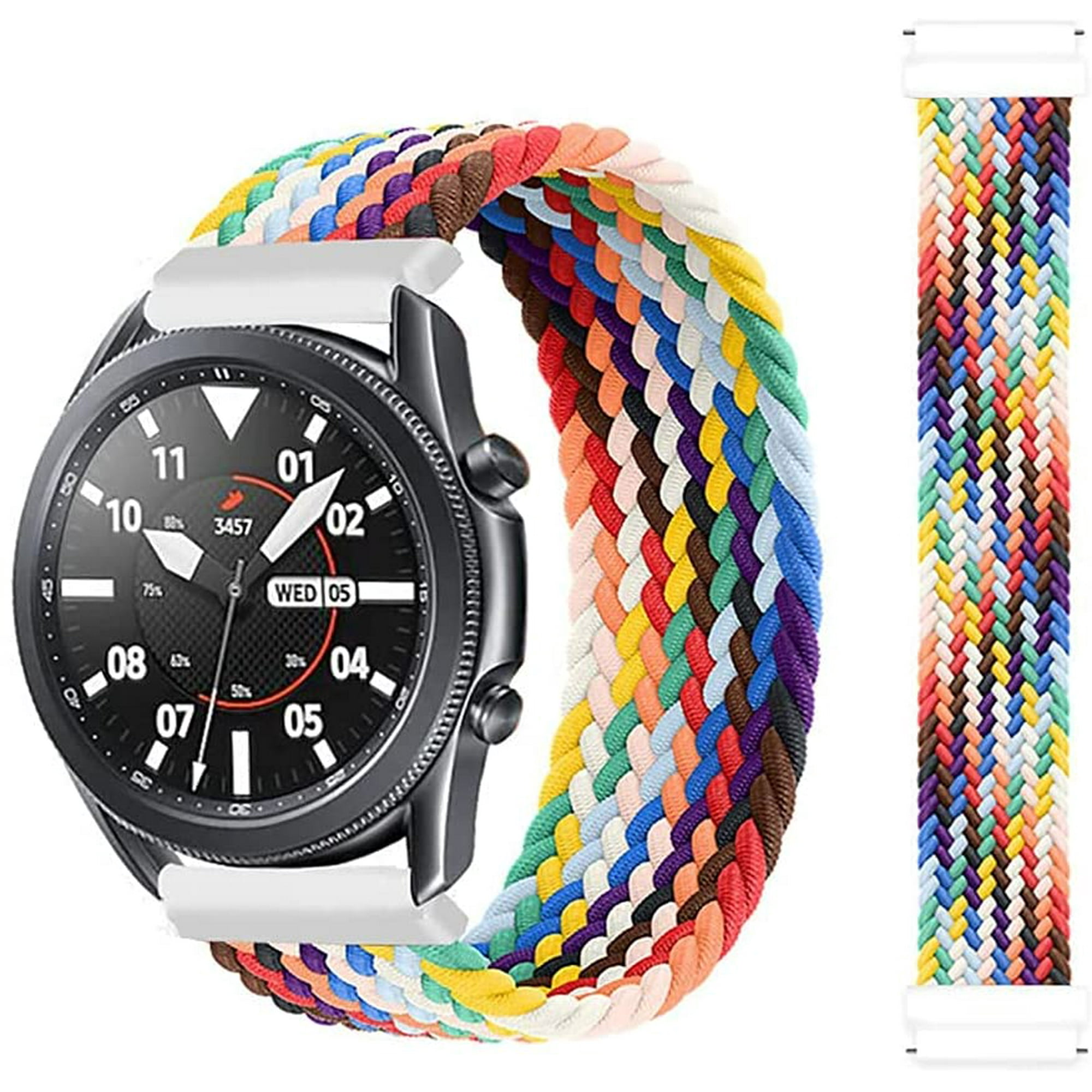 Braided Solo Loop mm Compatible For Samsung Galaxy Watch 4 4 Classic Galaxy Watch 3 41mm Galaxy 42mm Galaxy Watch Active 2 1 Stretchable Interwoven Silicone Fabric Sports Strap mm Walmart Canada