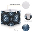 thumbnail image 3 of Foldable Fabric Storage Bin Home Cubes Clothing Organizer Bins Large Collapsible Box Basket for Home Organizer Explosion Of Blue Ink, 3 of 7