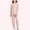 Pink, variant on Purcolt Boys and Girls Solid Color Pajama Sets Comfort Long Sleeve Tops and Elastic Waisted Pants Underwear Winter Sleepwear Soft Lounge Set for 7-15 Years