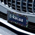 thumbnail image 6 of Renewold Bat Mushroom Spider Web License Plate Frame Holder with Screws Accessories Rust-Proof Aluminum Halloween Car Decorative Accessory for Men Women, Set of 2, 6 of 7