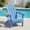 Baby Blue, variant on Folding Adirondack Chair, All-Weather HDPE Fire Pit Patio Chair, Red