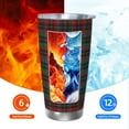 thumbnail image 5 of KLL Tartan Plaid Print 40oz Stainless Steel Insulated Car Cup with Spillproof Lid - Keep Your Drink Hot or Cold on the Go-Without Straw, 5 of 8