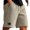Khaki, variant on Busydd Men's Shorts with Pockets Casual Baggy Solid Color Gym Shorts Summer Comfortable Elastic Waist Drawstring Running Shorts for Men L