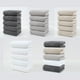 thumbnail image 5 of Toallas de algodón, paquete de 5 unidades, 78 x 34 x 1 cm, toallas faciales y paños de secado rápido, suaves y absorbentes para viajes, gimnasio y hogar (negro)., 5 of 9
