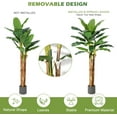 thumbnail image 6 of Huisuilinss Lifelike Bird of Paradise, Artificial Plant 5FT 6FT 7FT Banana Leaf Tree for Home Decor,Perfect Indoor Silk Floor Plant for Indoor/Outddor Decor, 6 of 7