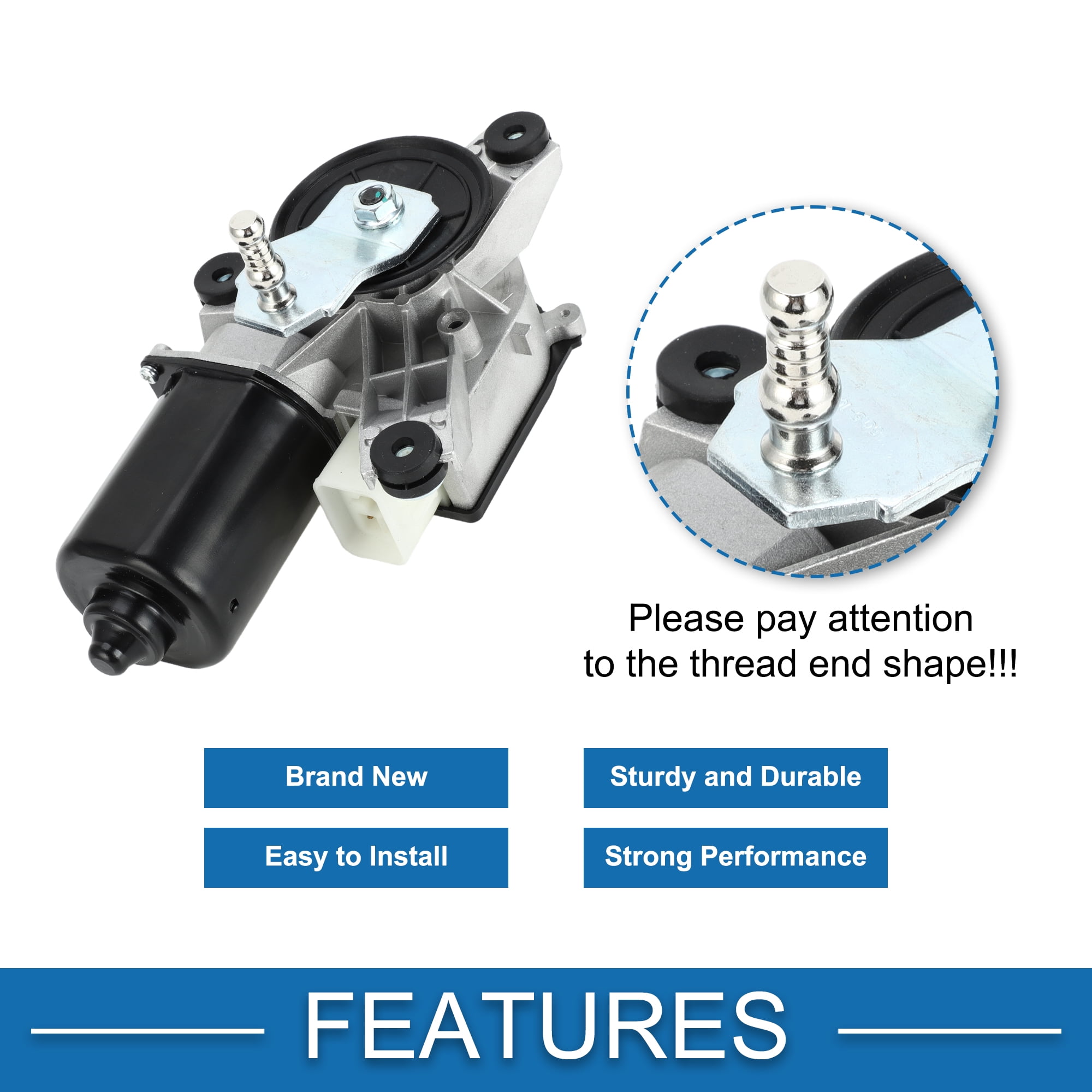 Unique Bargains Front Windshield Wiper Motor for Chevrolet for GMC C1500 C2500 C3500 88-90