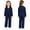 Dark Blue, variant on Boys Girls Jumpsuit Long Sleeve Cotton Coveralls Overalls for Kids Mechanic Uniform Dancewear Red 6