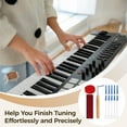 thumbnail image 2 of 12 PCS Piano Tuning Kit, Professional Tuner Set, Universal Piano Tuning Tools Kit Set with Tuning Wrench Long Mute Felt Rubber Mutes for Tuning Beginner, 2 of 5