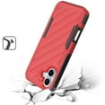 thumbnail image 2 of Military Grade Noble Hybrid Armor Case for iPhone 16 - Red, 2 of 5