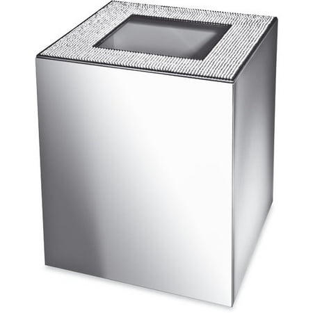 Agm Home Starlight Square Bathroom Wastebasket Without Cover Agm Home Starlight Square Bathroom Wastebasket Without Cover With Swarovski Crystals Com
