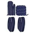 thumbnail image 1 of Shisuyan 4pcs Heat Resistant Mitt Mat Set Baking Cooking Sleeves Covers Kitchen Supplies, 1 of 9