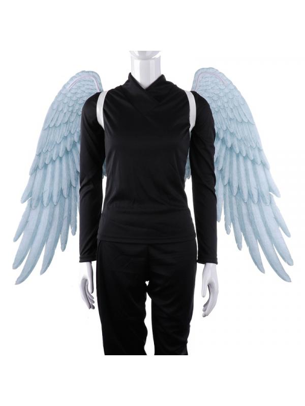 Clearance Sale Cosplay Wings Carnival Pretend Play Dress Up Costume Accessory Lightweight Beautiful Wings 41inches, Black Halloween Costume Adult