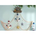 thumbnail image 4 of Th Fishnet Wall Decor White Decorative Fishnet Belt Seashells, Nautical Fishnet Decoration, Mediterranean Style Fishnet Decoration For Beach Pirate T, 4 of 5