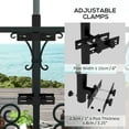 thumbnail image 4 of Outsunny Patio Umbrella Holder, Adjustable Deck Mount Bracket for Railing, 4 of 10