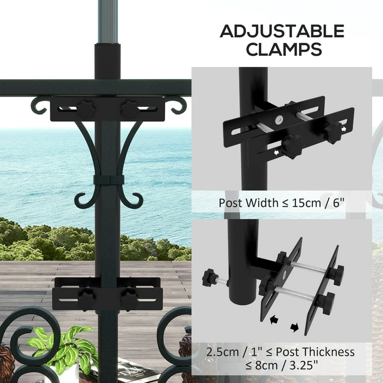 deck post mount for offset patio umbrella Wanhork In-ground Base Cantilever Umbrellas, Stainless Steels Outdoor Umbrella Base, Upright Outdoor Umbrella Holder : Everything Else Secure your Midtown cantilever umbrella with The Wood Deck Base Plate Rail-EZ Patio & Deck Umbrella