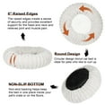 thumbnail image 4 of Katieovy Donut Dog Beds for Large Dogs,Fluffy Calming Dog Beds with Non-Slip Bottomm,28 x 28 inch Washable Round Dog Cat Beds,Gray, 4 of 13