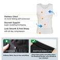 thumbnail image 3 of MANIFIQUE 2 Packs Gynecomastia Compression Shirts for Men - Sleeveless Slimming Undershirts Tummy Control and Body Shaper Tank Top, 3 of 7