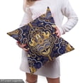 thumbnail image 5 of Ambesonne East Fabric by the Yard Upholstery, Oriental Pattern, 1 Yard, Yellow Purple, 5 of 5