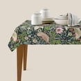 thumbnail image 4 of William Morris Original Design Print,Retro Bird Floral Boho Table Cover for Home Picnic Party Dining Room Kitchen Decor,Rectangle 60X120, 4 of 6