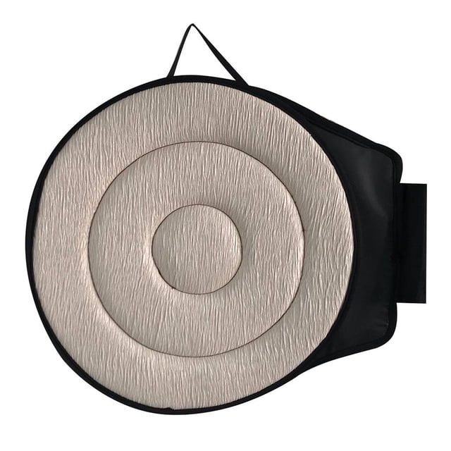 GUOOL 360 degree Car Rotating Seat Swivel Car Cushion Non - Slip Auto Car Beige Circle