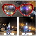 thumbnail image 2 of 4 Gafas De Difracción Con Efecto De Corazón, Gafas De Sol De Corazón 3D Que Pueden Convertir La Luz En Forma De Corazón. Jormftte WMZL-2125, 2 of 7
