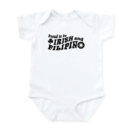 

CafePress - Proud To Be Irish And Filipino Infant Bodysuit - Baby Light Bodysuit Size Newborn - 24 Months
