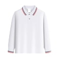 thumbnail image 2 of YOUYEDIAN Long Sleeve Polo Shirts for Boys Size 11-12 Kids Spring Dress School Uniforms Toddler Golf Collared Outfits Girls Athletic Tshirts (White), 2 of 4