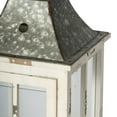 thumbnail image 4 of CC Home Furnishings Weathered Style Lanterns with Handle - 27.5" - White - Set of 2, 4 of 6