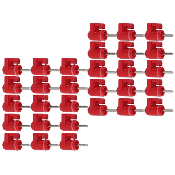 Bebedero Con Tetina Para Pollos, Bebedero Con Tetina De Agua Para Aves De Corral, Accesorios Para Exteriores Para Pollos, Duradero Y Confiable, 30 Uds.