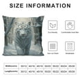 thumbnail image 5 of COMIO  Tiger Farmhouse Oblong Rectangle Throw Pillow Case White Siberian Tiger Cushion Cove, 5 of 5