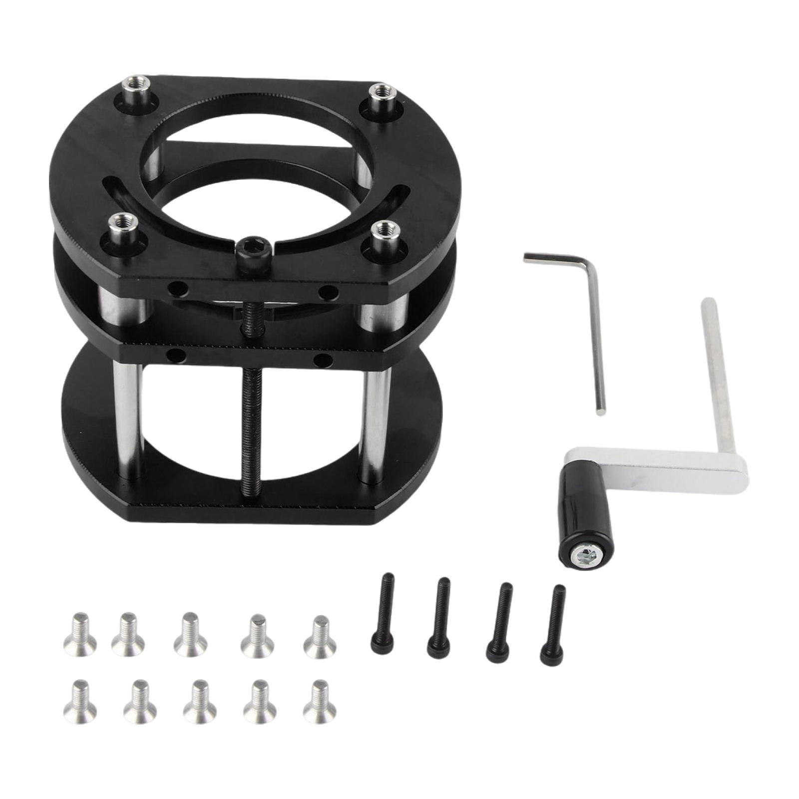 Colaxi Router Lift Router Table Lifting System Base Black Versatile Practical for 64-66mm Diameter Motors Engraving Tool