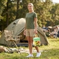 thumbnail image 5 of Outdoor Camping Portable Collapsible Silicone Food Storage Bucket, Leakproof Ice Bucket With Handle For Picnic Travel,Green,800ML, 5 of 6