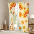 thumbnail image 3 of Erosebridal Groovy Flower Curtains & Drapes 38"Wx54"L 2 Panels, 60S 70S Retro Floral Curtains Teens Adult Women, Vintage Psychedelic Flowers Blackout Curtains Garden Branches Window Curtains, 3 of 6