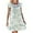 White, variant on Girls Summer Nightgown Cute Ocean Print Short Sleeve Loungewear Comfortable Pajama Dress For Toddler Age 3 10 Years Old